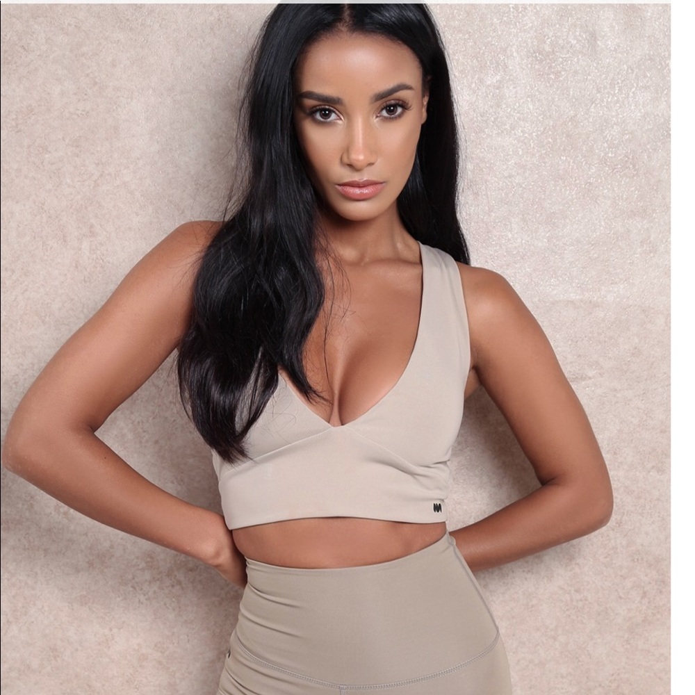 SOLD- NEUapparel racerback sports crop top bra